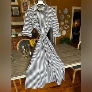 Loft Button Up Maxi shirt dress